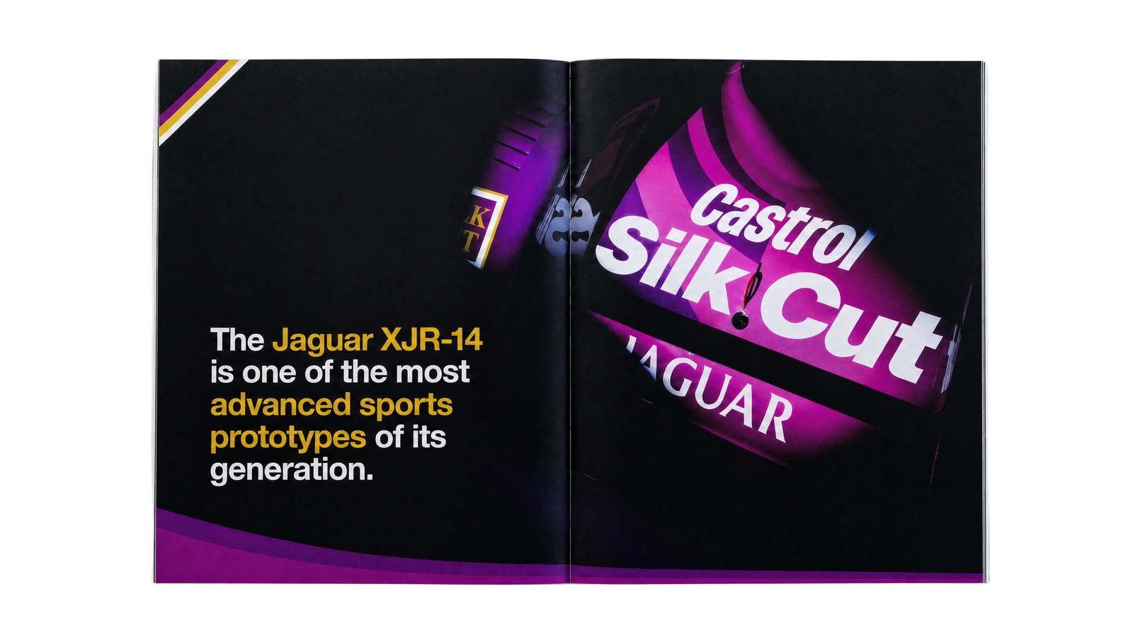 Jaguar XJR-14 · Spread 01 open brochure spread
