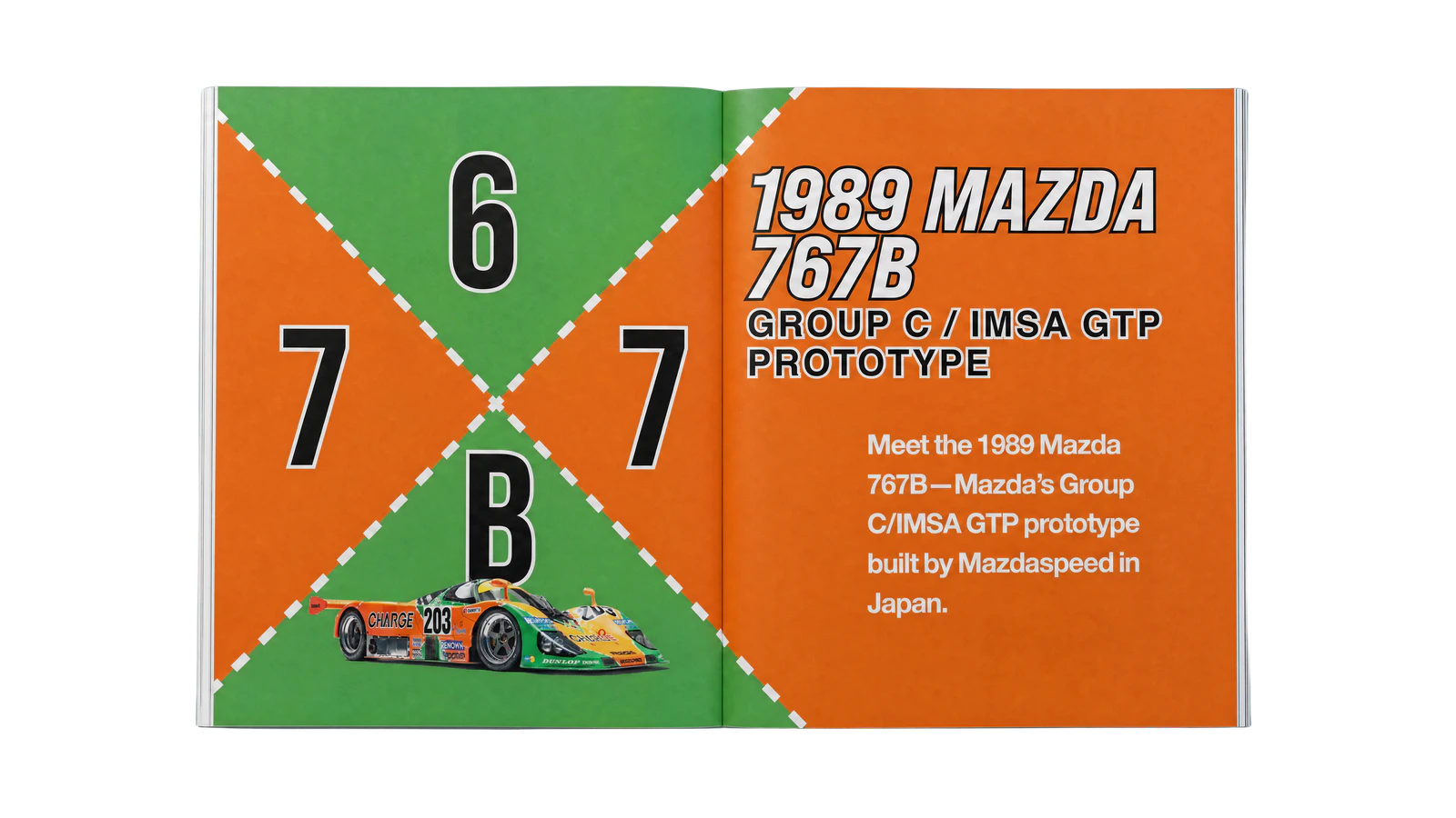 Mazda 767B · Spread 01 open brochure spread