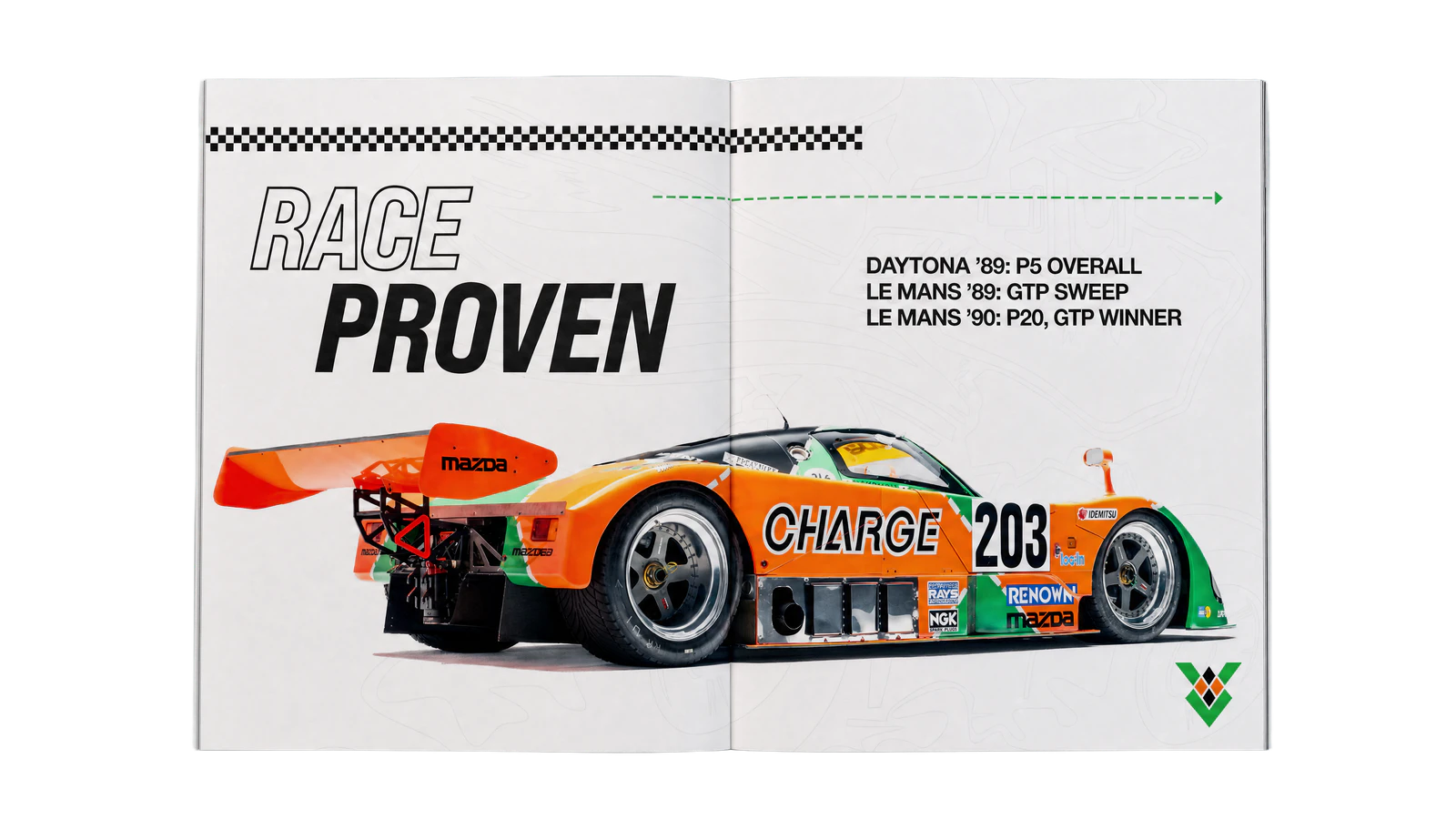 Mazda 767B · Spread 03 open brochure spread