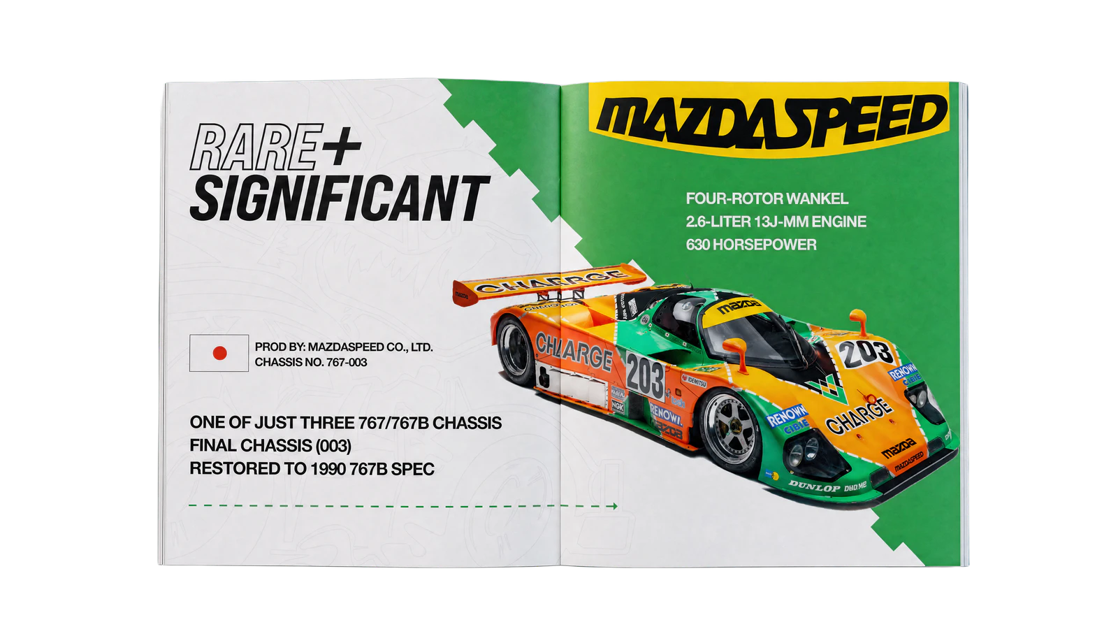 Mazda 767B · Spread 04 open brochure spread
