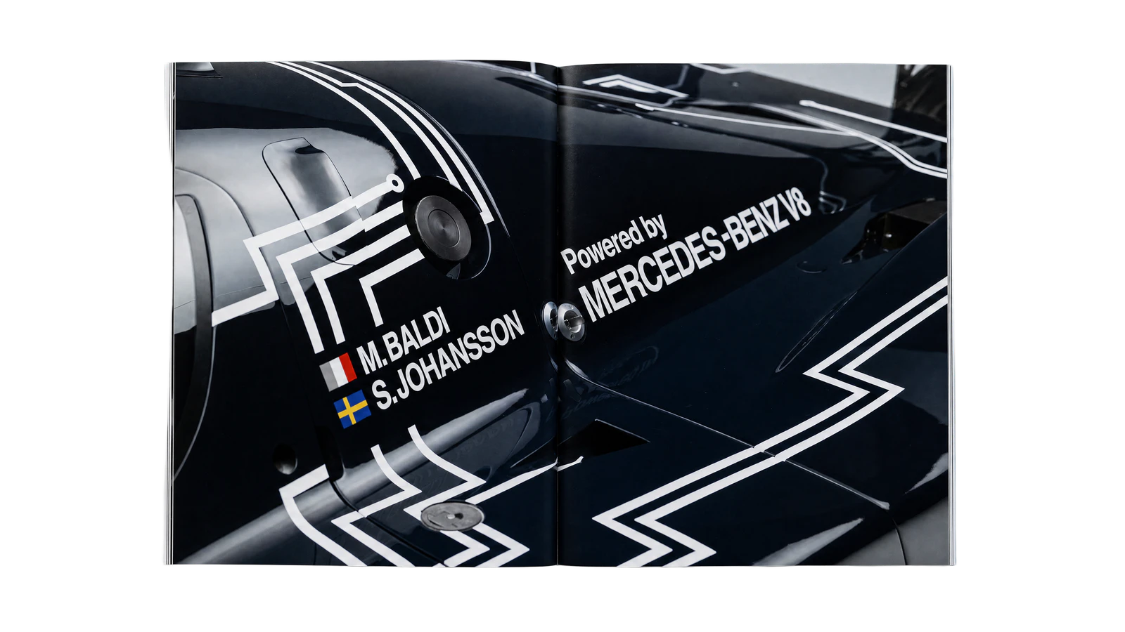 Sauber-Mercedes C9 · Spread 03 open brochure spread
