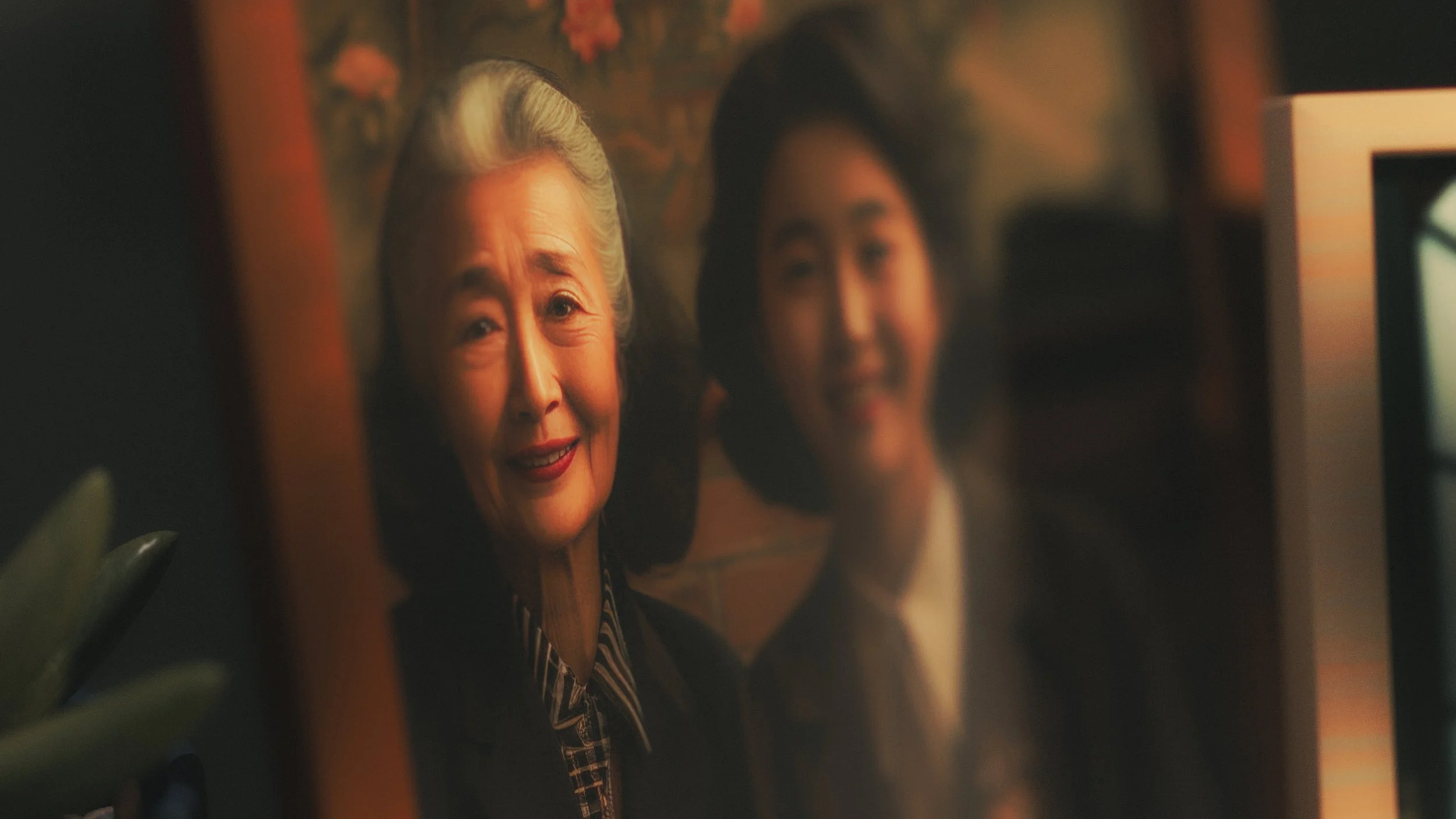 A tabletop scene of a happy family, modeled and rendered with Blender.
